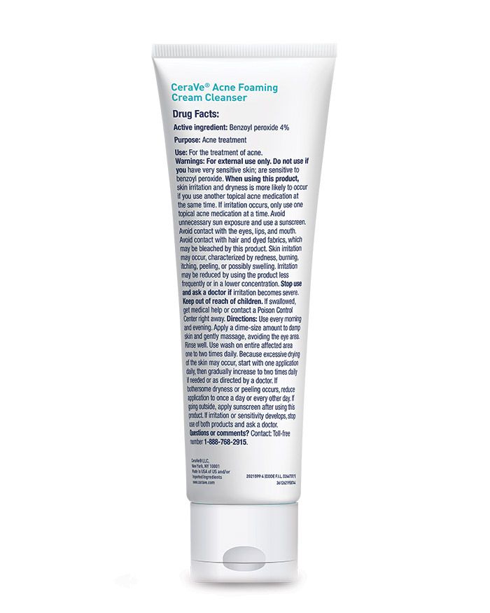 CeraVe Acne Foaming Cream Cleanser for Pimples/Blackheads 5 Fl Oz 06/2025^  NEW
