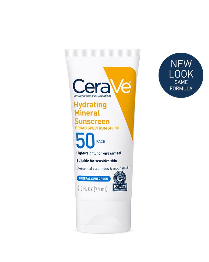 Hoorzitting genoeg Volg ons Hydrating Mineral Sunscreen Face Lotion SPF 50 | CeraVe