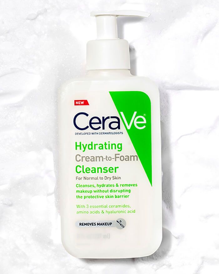 Hydrating CreamtoFoam Cleanser Facial Cleanser CeraVe