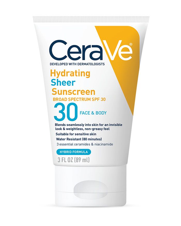 Hydrating Sheer Sunscreen Broad Spectrum Spf 30 Cerave